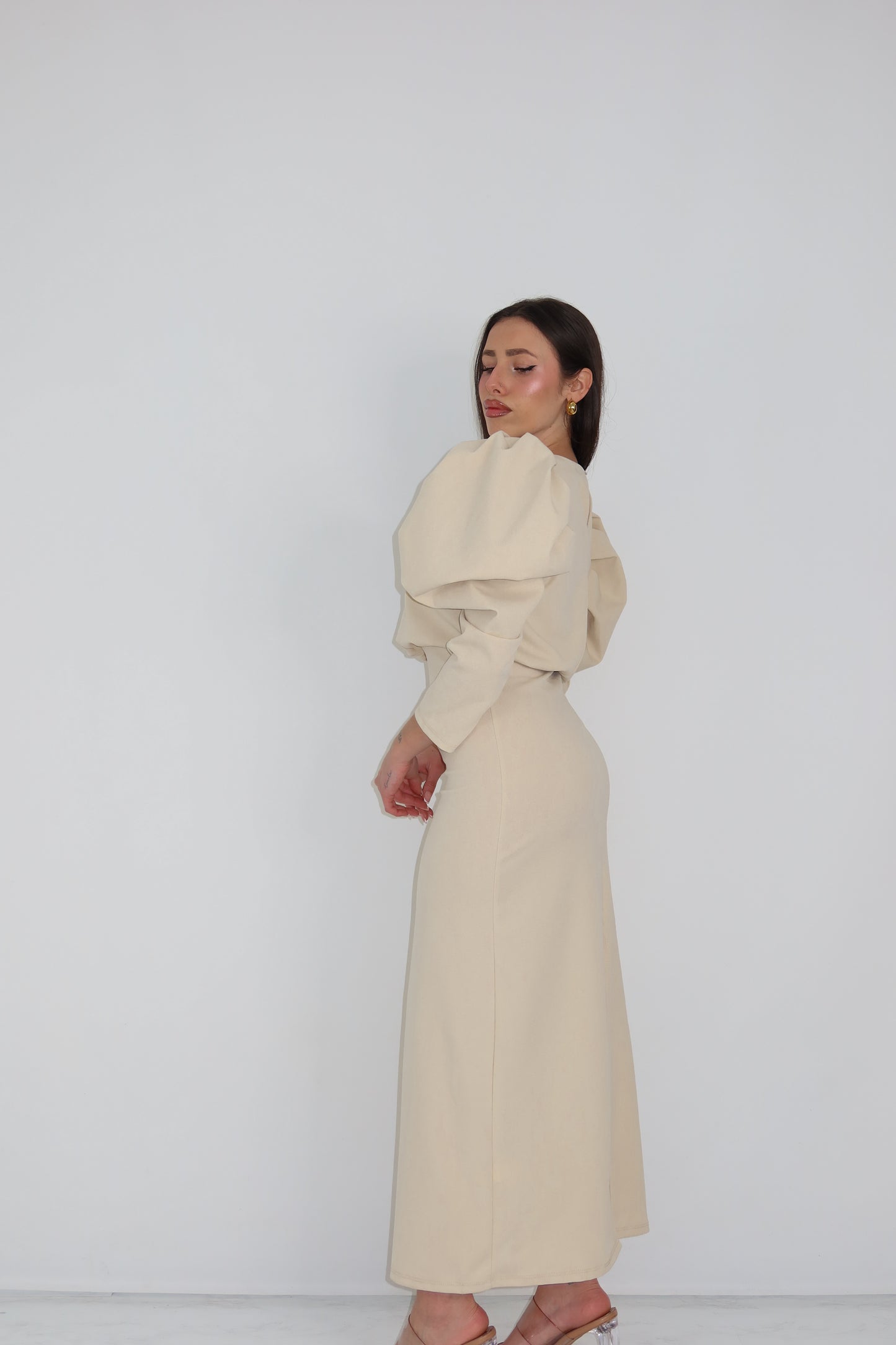Vestido Valentina Beige