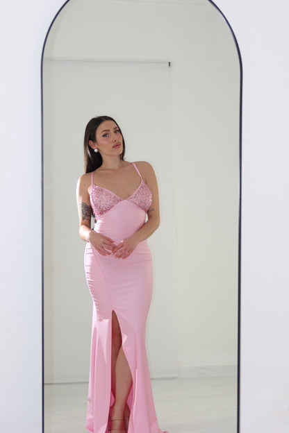 Vestido Kalha Rosa