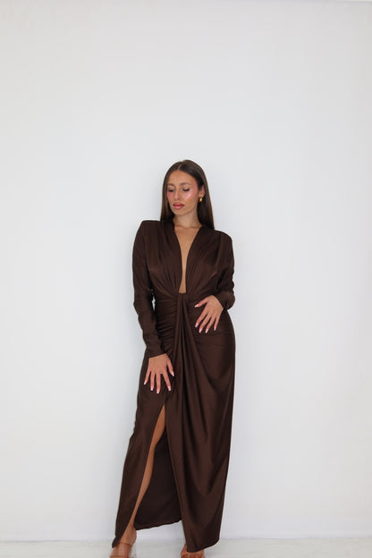 Vestido Gaia Marrón