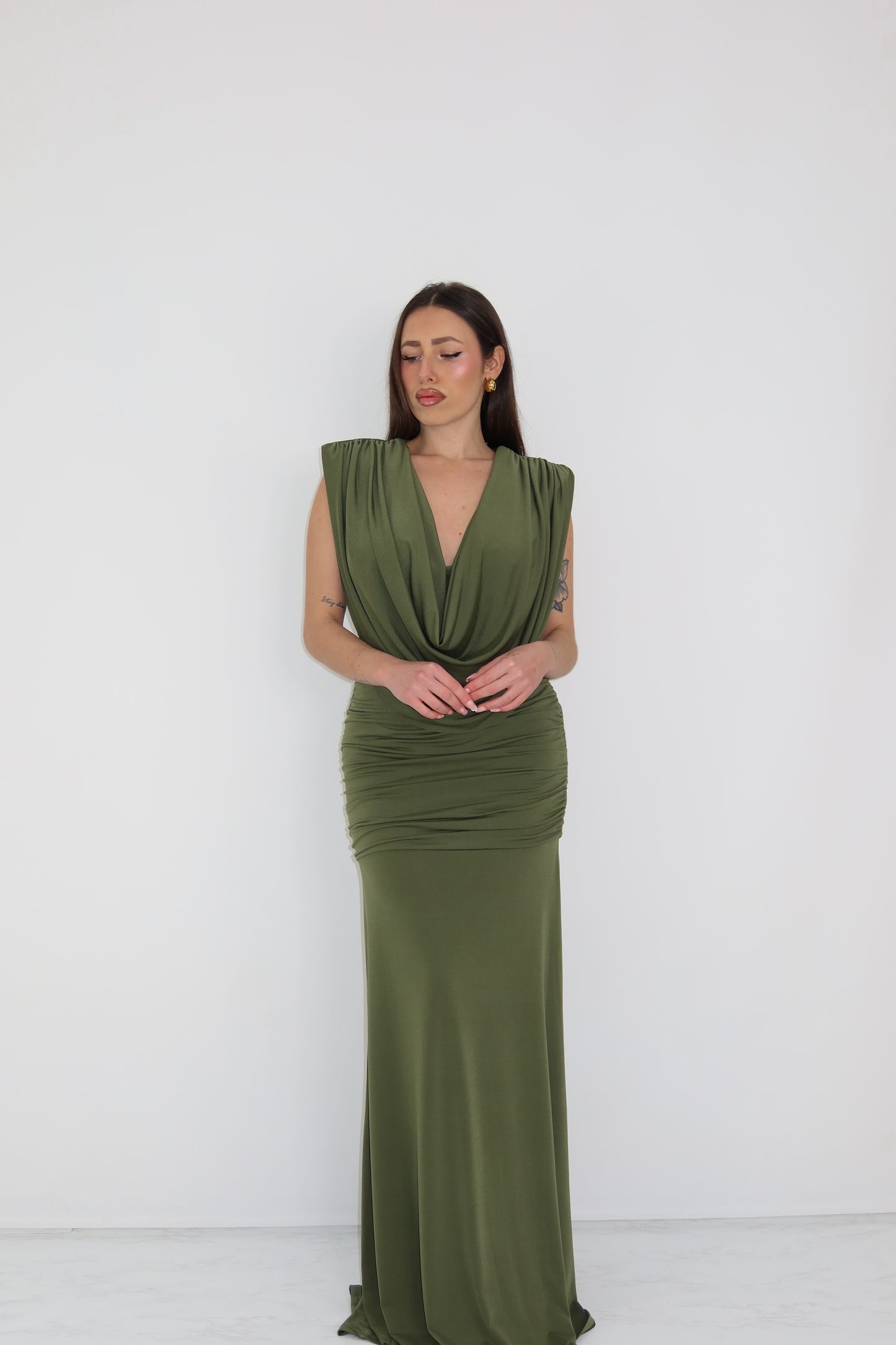 Vestido Victoria Verde Kaki
