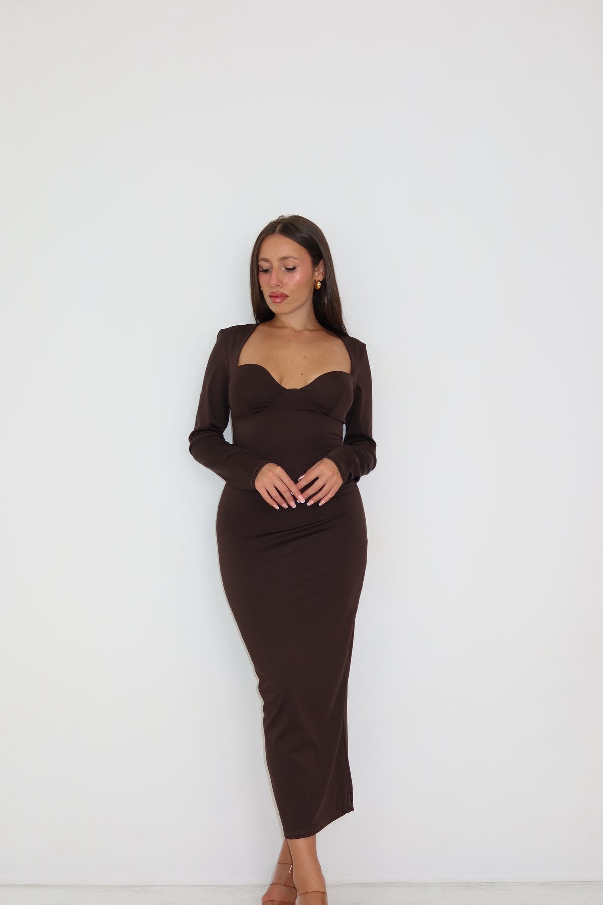 Vestido Velia Marrón