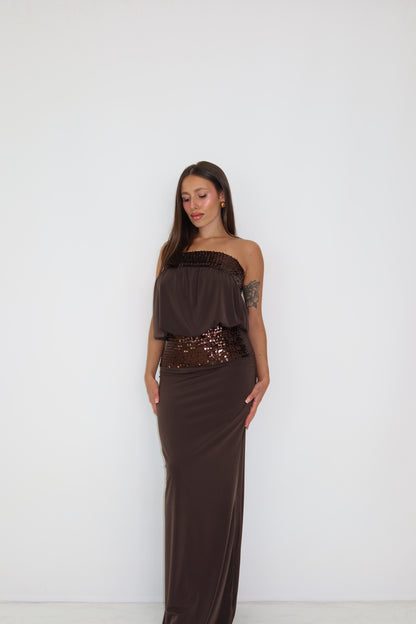 Vestido Inaya Marrón