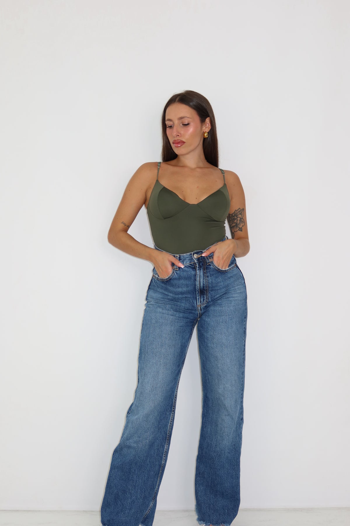 Body Nubia Verde Kaki