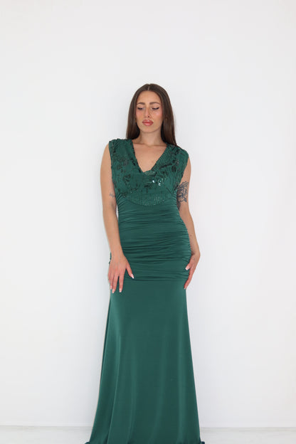 Vestido Iria Verde Botella