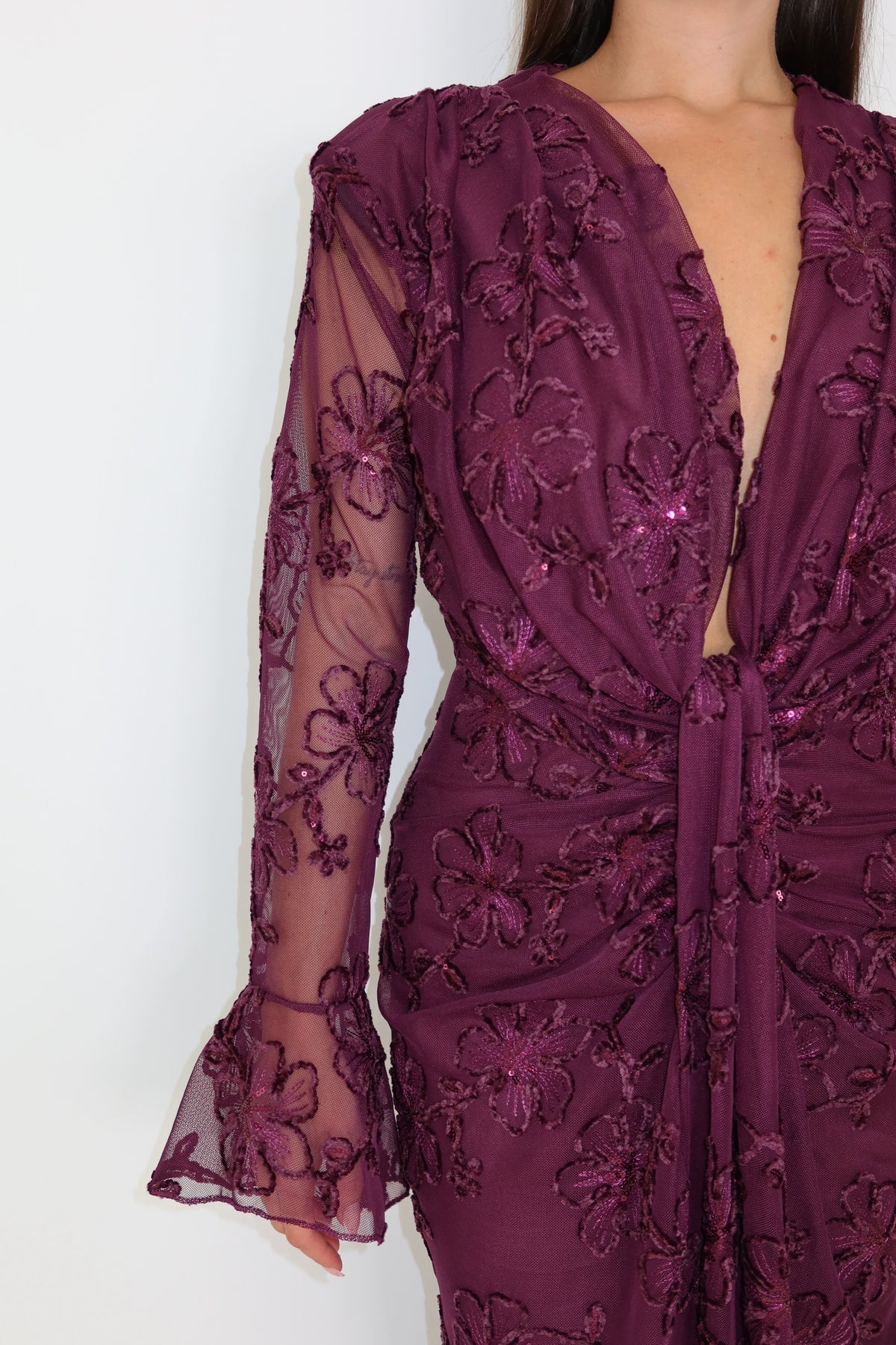 Vestido Nolia Berenjena
