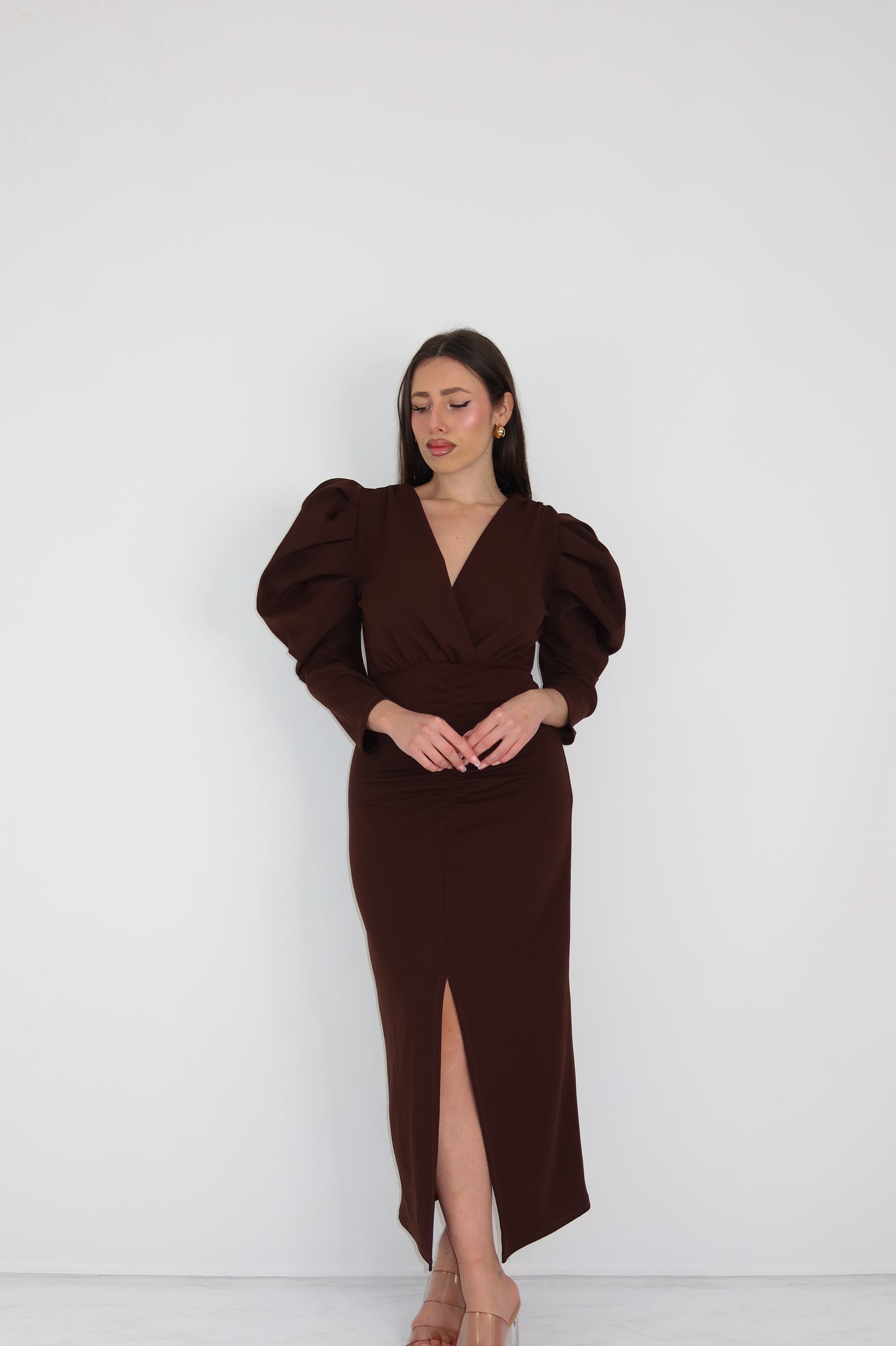 Vestido Martina Marrón