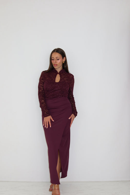 Vestido Elaira Berenjena