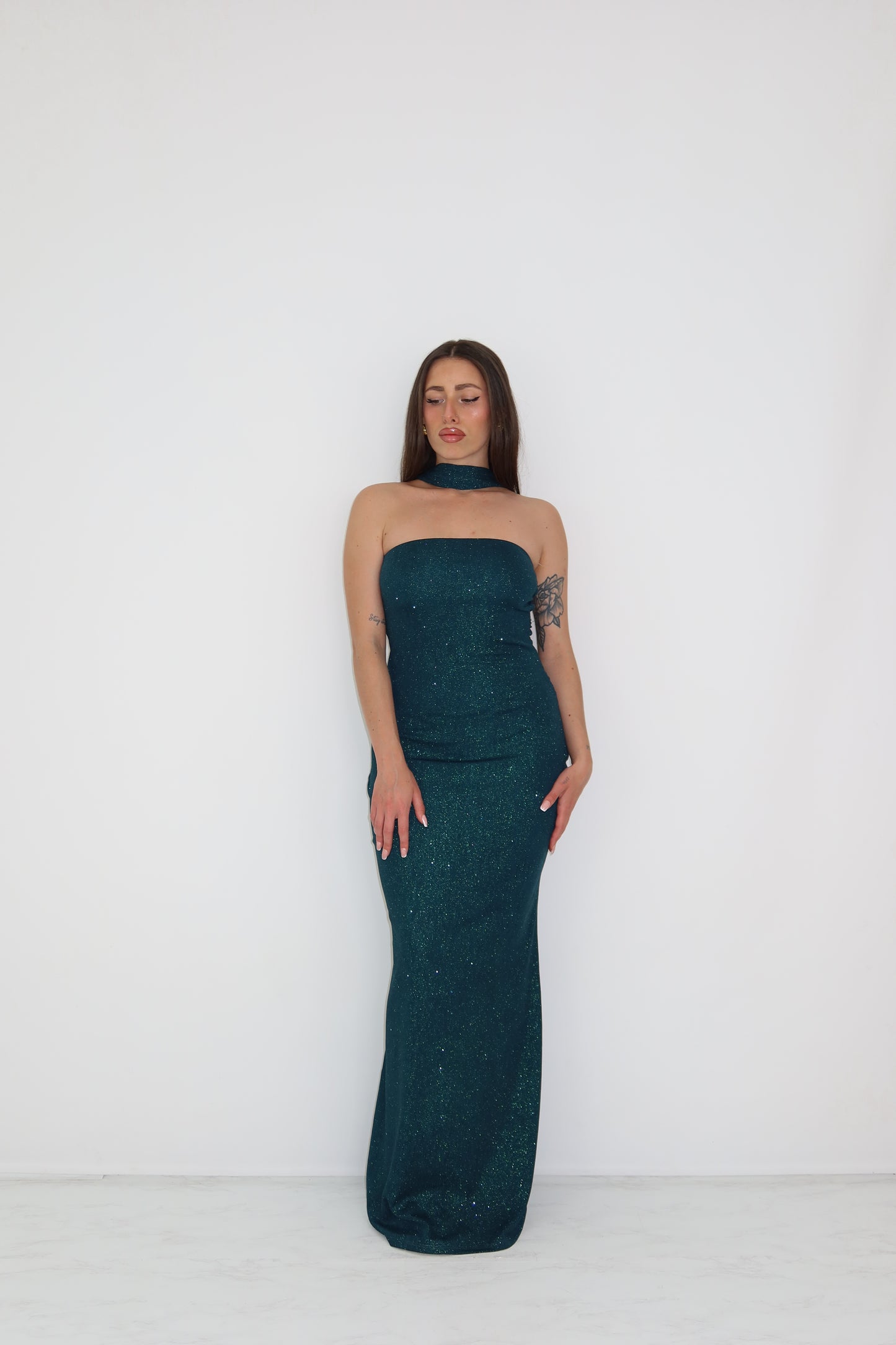 Vestido Celine Petróleo