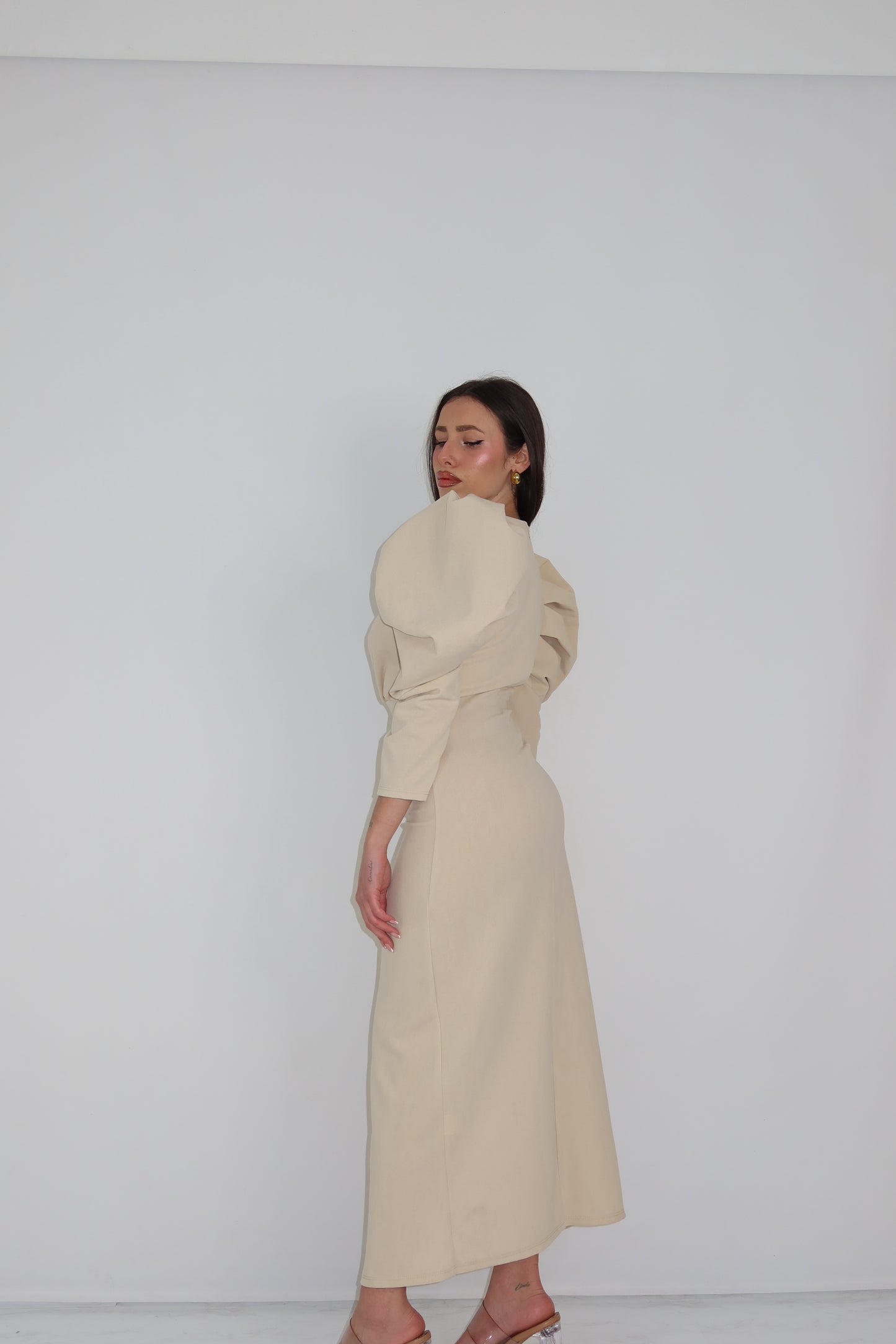 Vestido Martina Beige