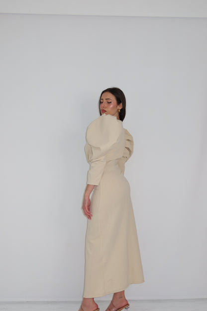 Vestido Martina Beige