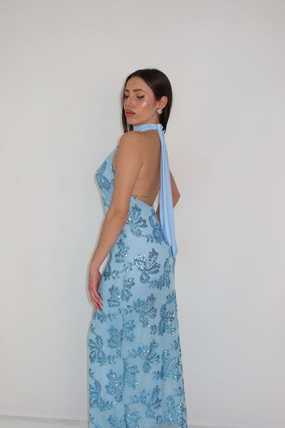 Vestido Indie Azul Celeste
