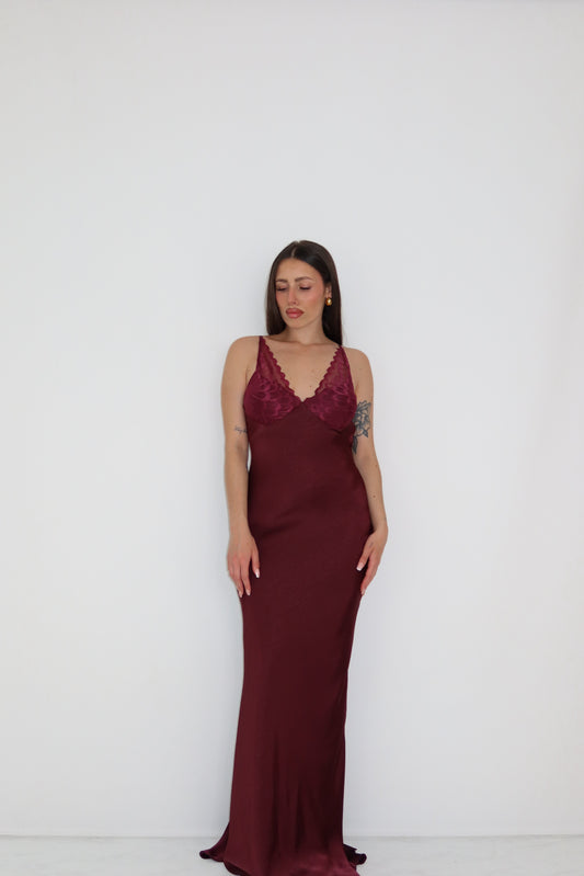 Vestido Maelia Granate