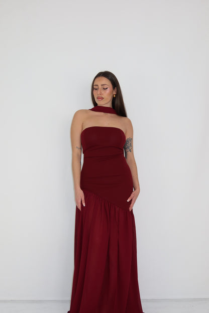 Vestido Chia Wine