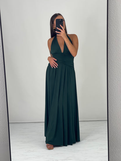 Vestido Opala Verde Garrafa