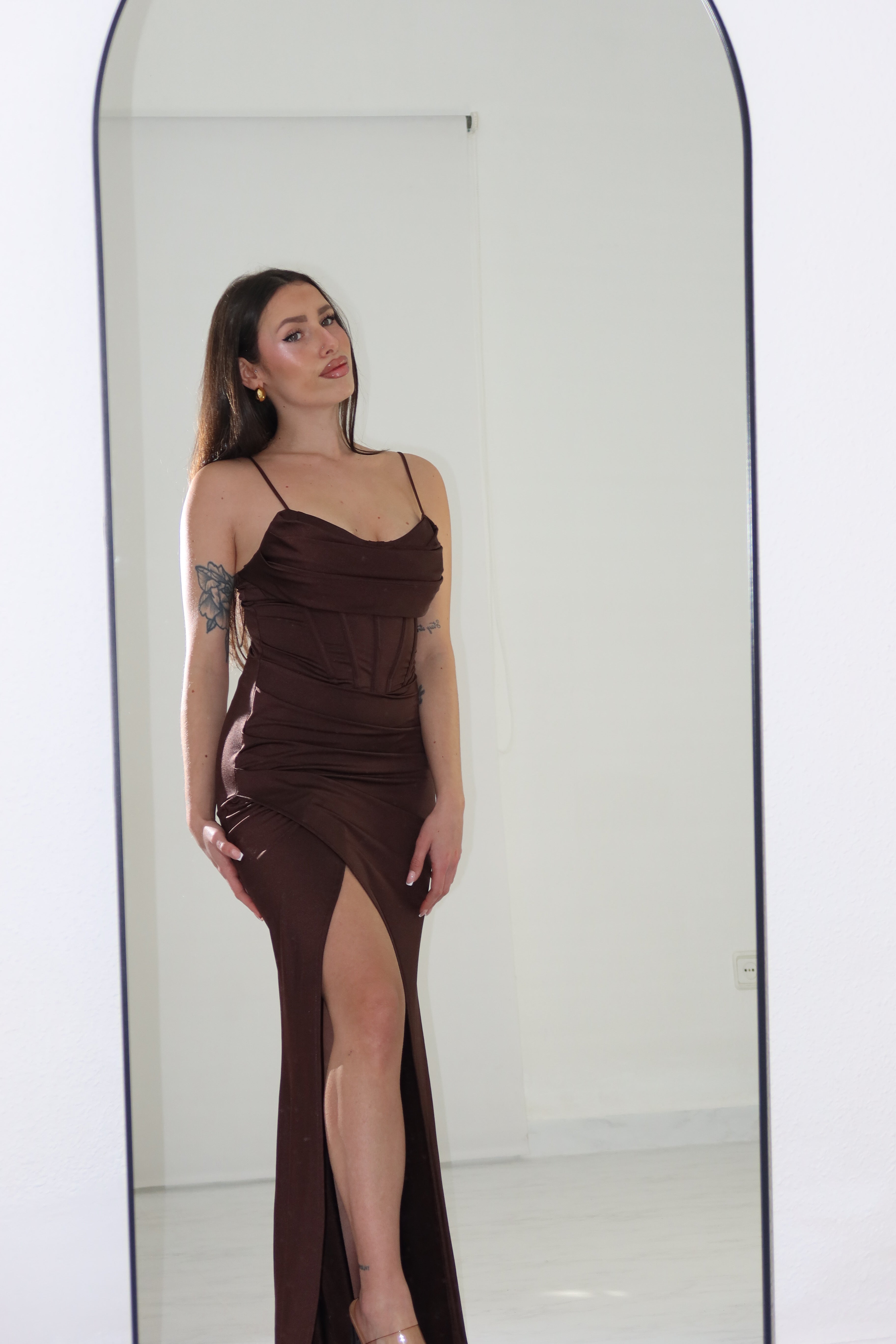 Vestido Eire Marrón