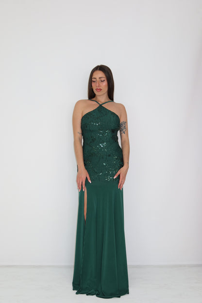 Vestido Naida Verde Botella