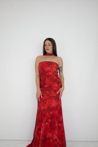 Vestido Alexia Granate