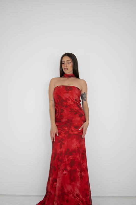 Vestido Alexia Granate
