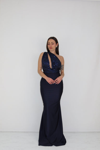 Vestido Promesa Azul Marino