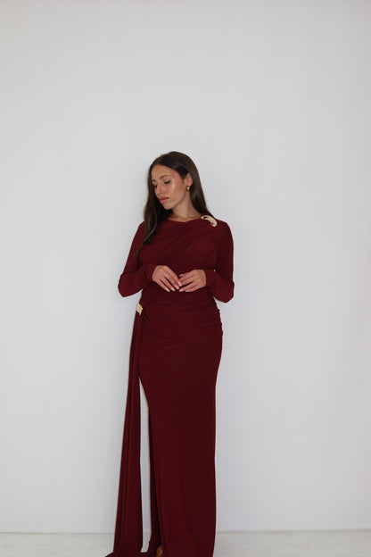 Vestido Arya Granate