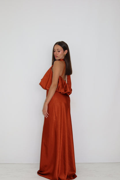 Vestido Galatea Teja
