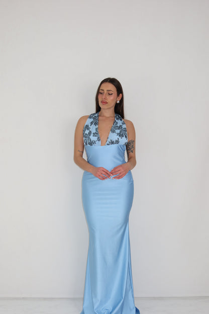 Vestido Promesa Azul Celeste