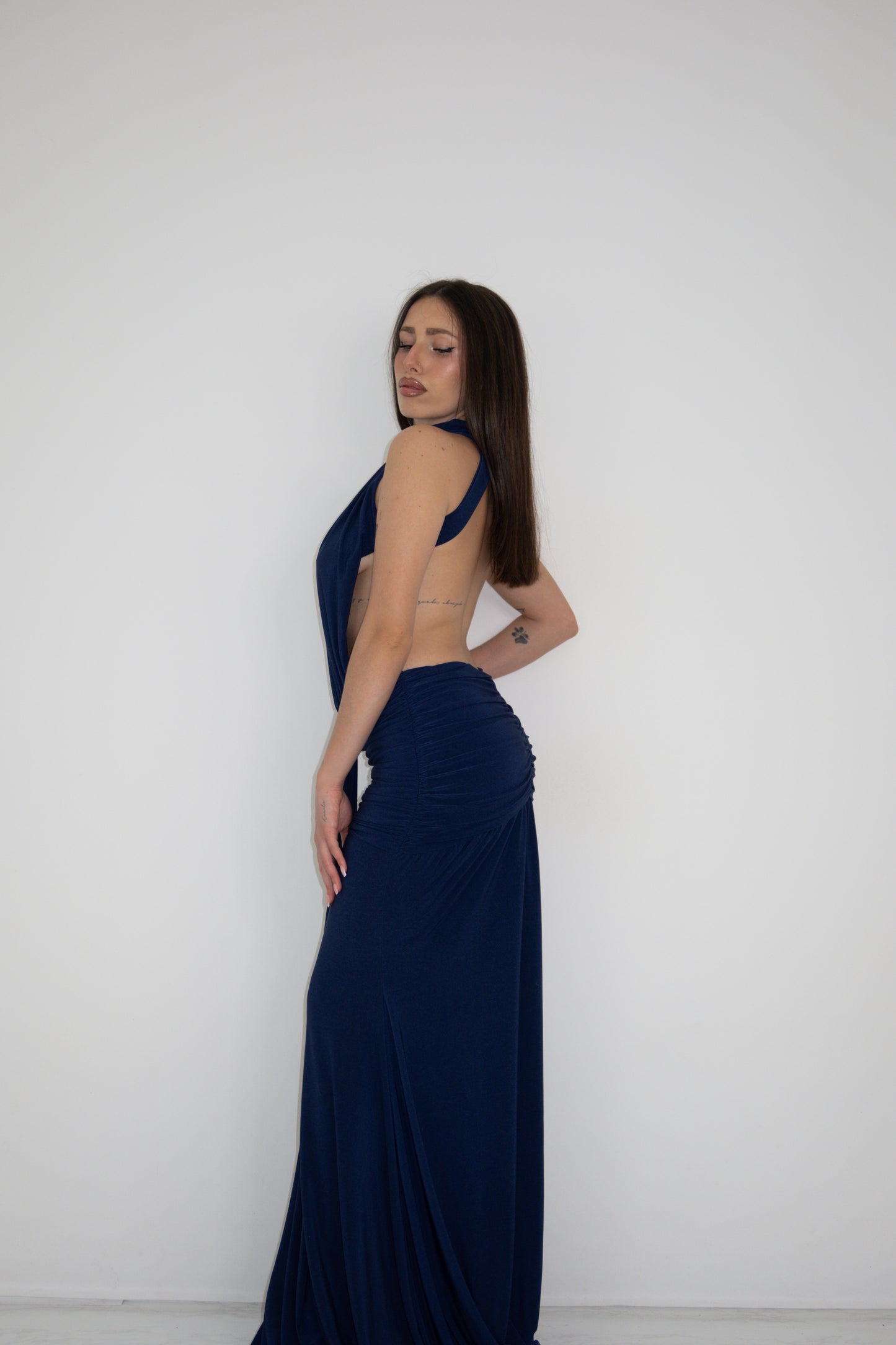 Vestido Gía Azul Marino