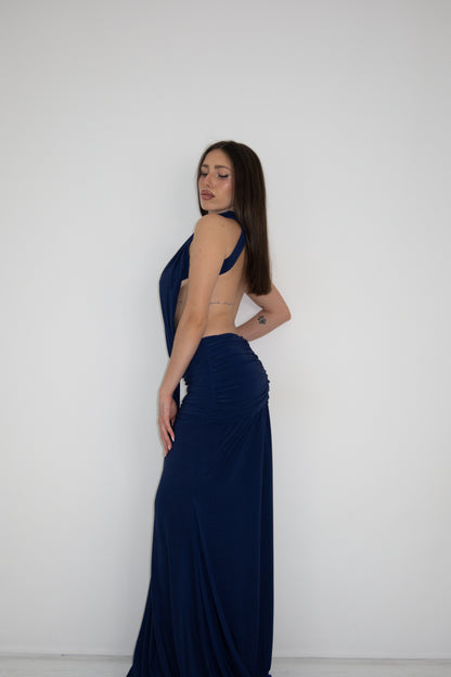 Vestido Gía Azul Marino