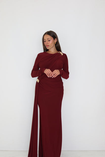 Vestido Arya Granate
