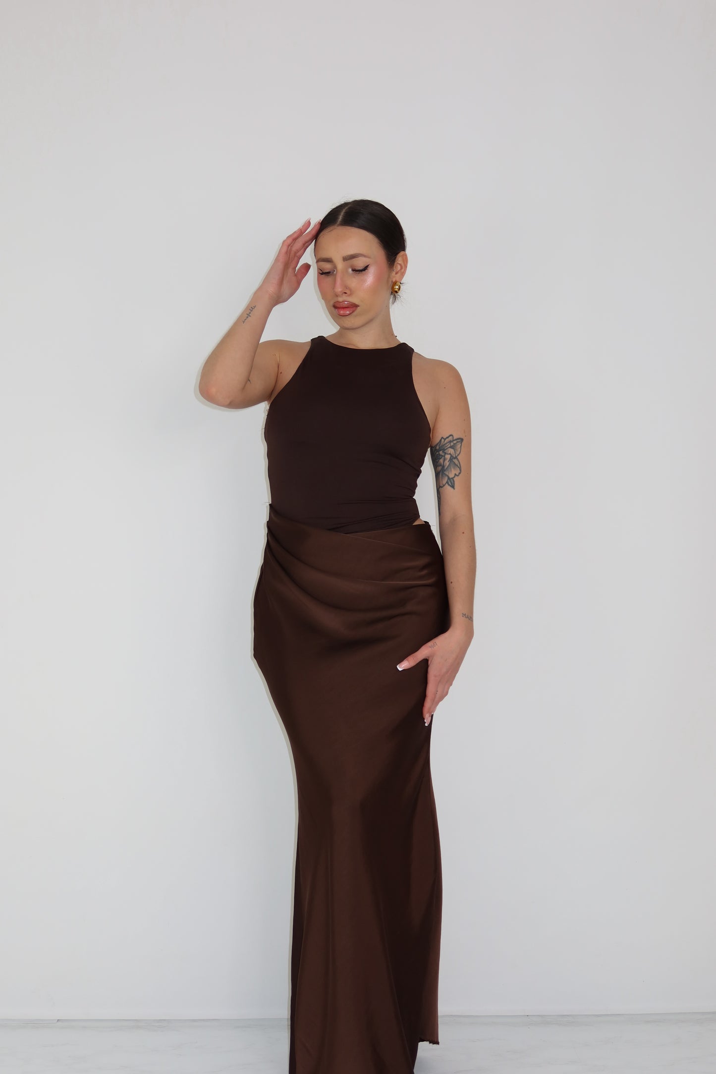 Vestido Aldair Marrón