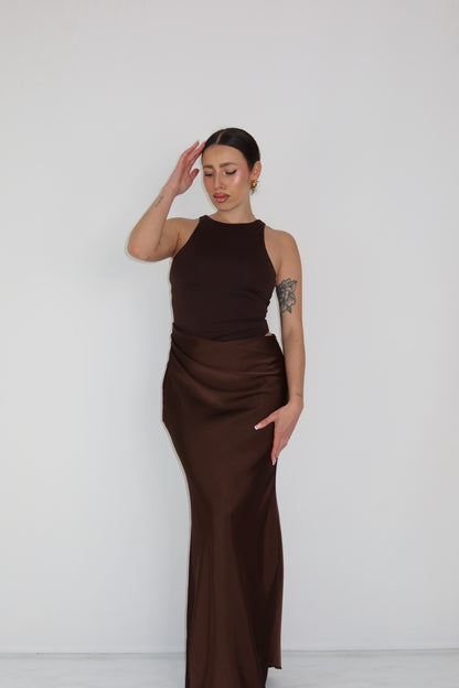 Vestido Aldair Marrón