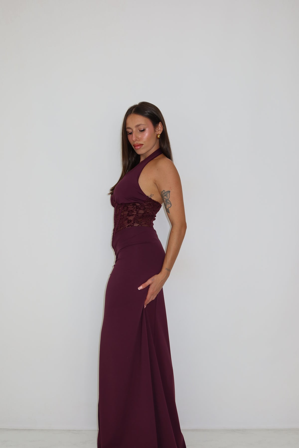 Vestido Lysandra Berenjena