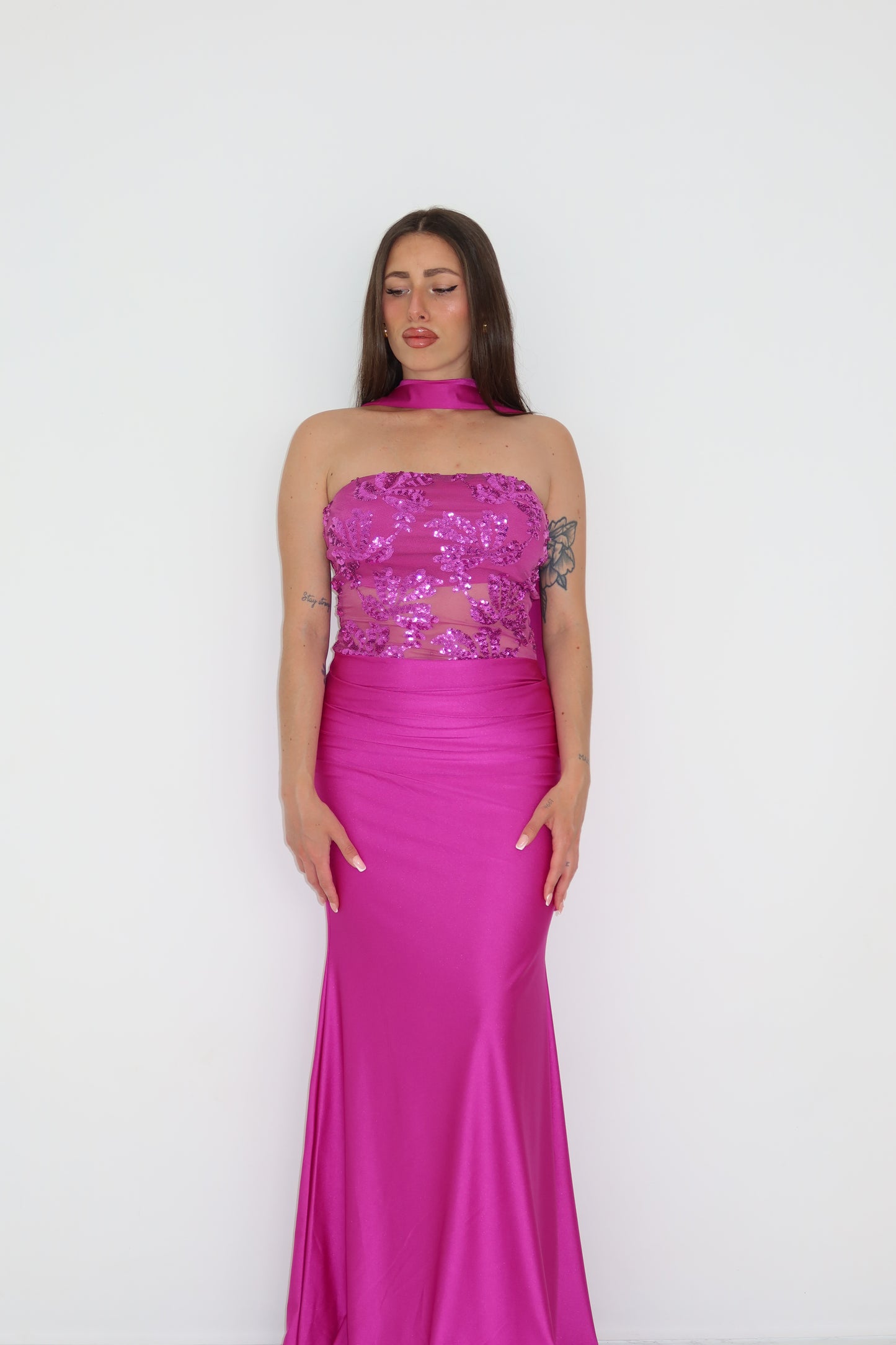 Vestido Nicolette Rosa Buganvilla