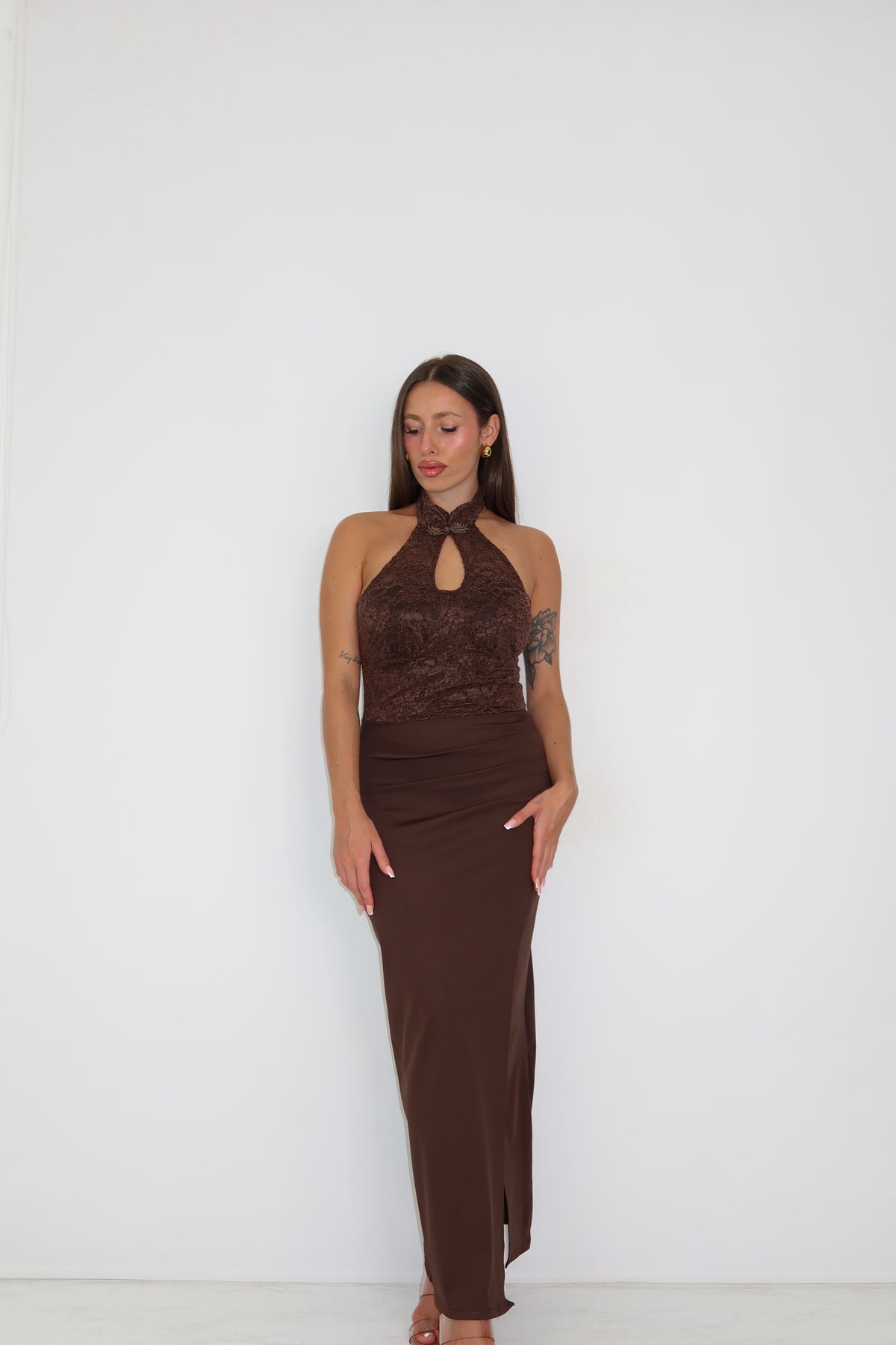 Vestido Seraya Marrón