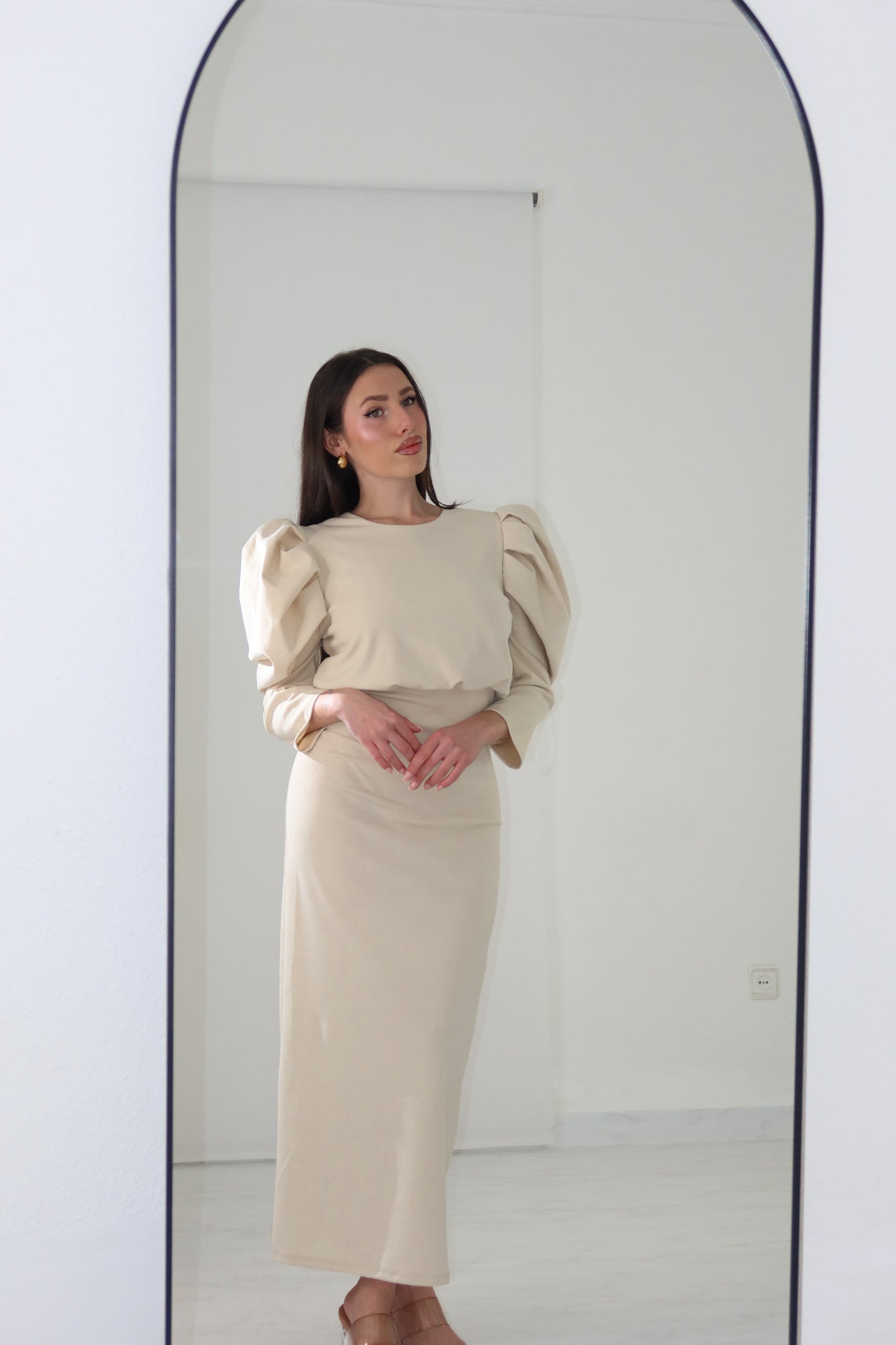 Vestido Valentina Beige