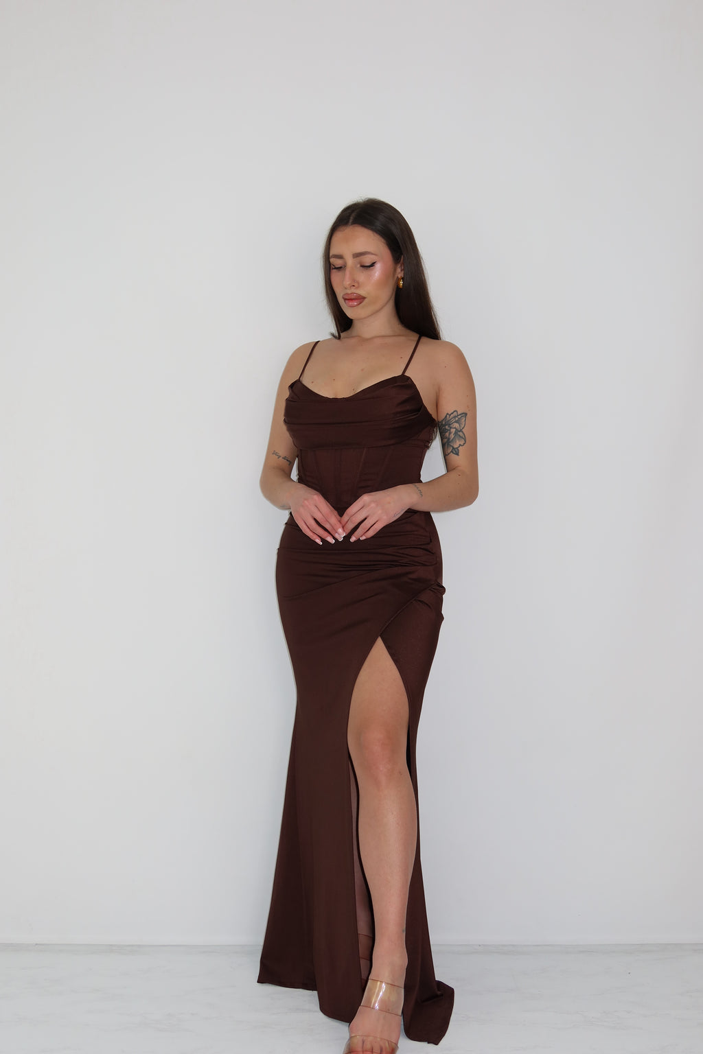 Vestido Eire Marrón