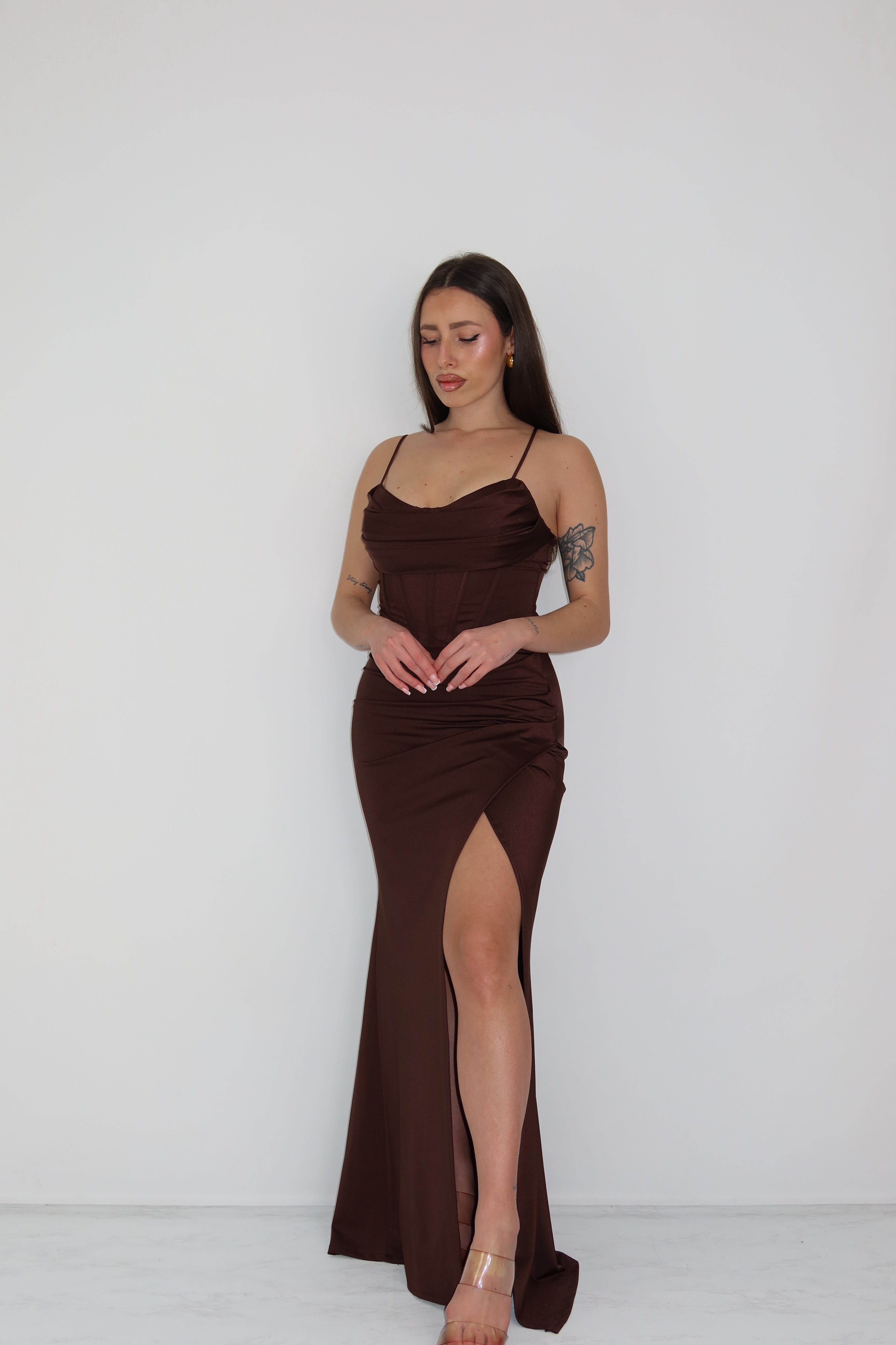 Vestido Eire Marrón