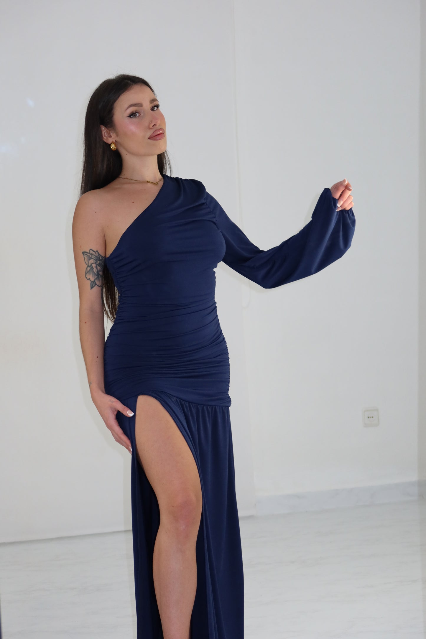 Vestido Nathy Azul Marino