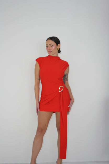 Vestido Leane Rojo
