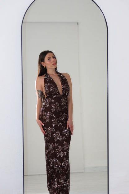 Vestido Passione Marrón