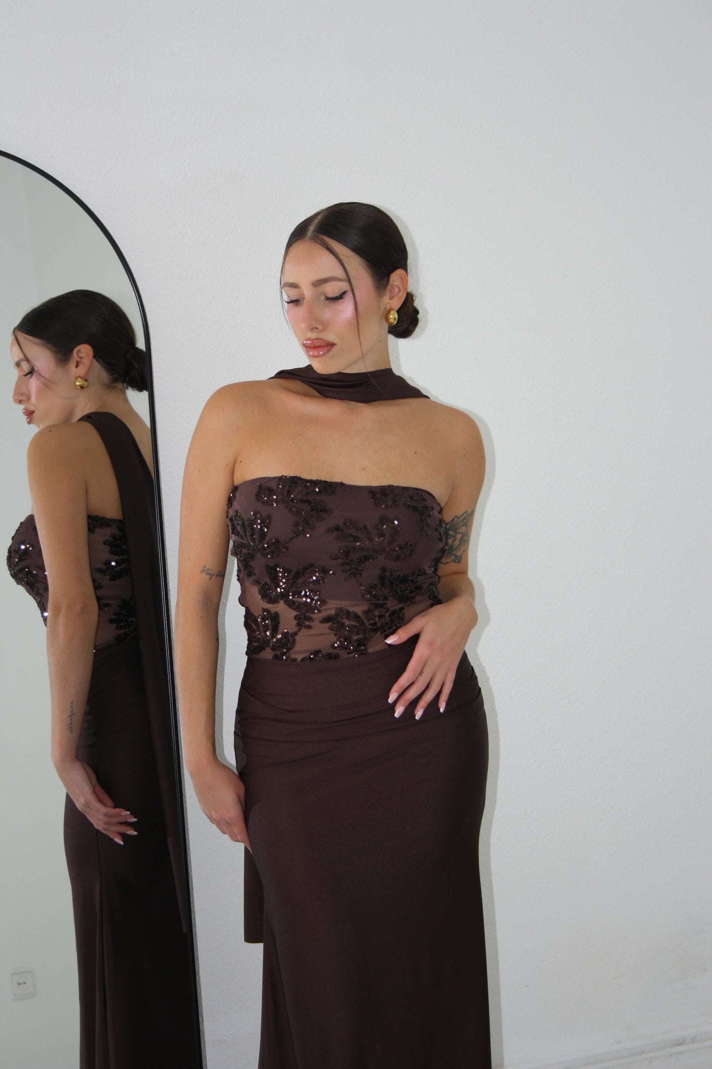 Vestido Nicolette Marrón