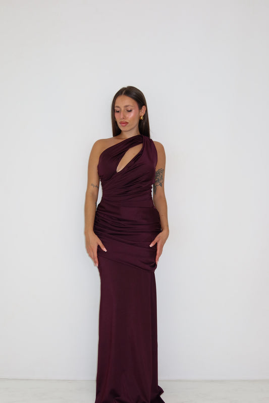 Vestido Zaina Berenjena