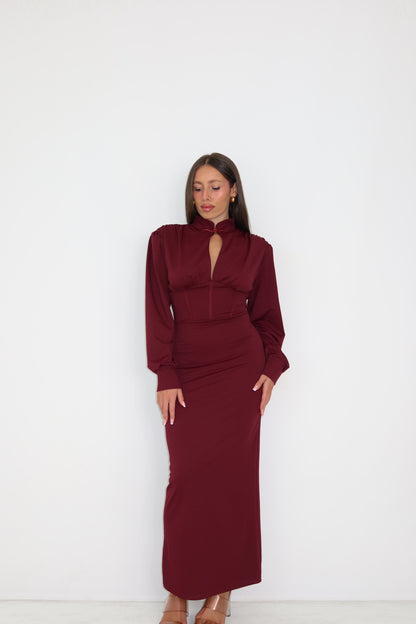 Vestido Alaira Granate