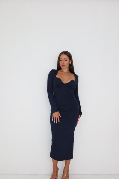 Vestido Velia Azul Marino