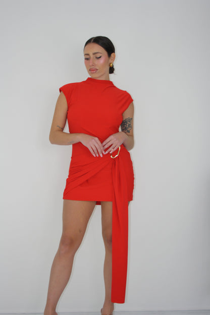 Vestido Leane Rojo