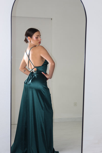 Vestido Euphoria Verde Botella