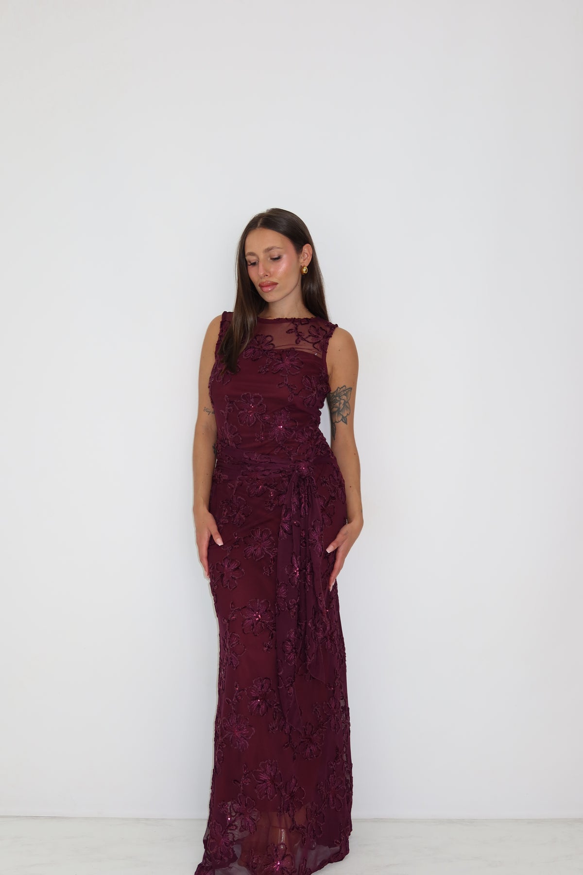 Vestido Kenza Ciruela