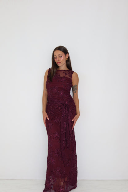 Vestido Kenza Ciruela