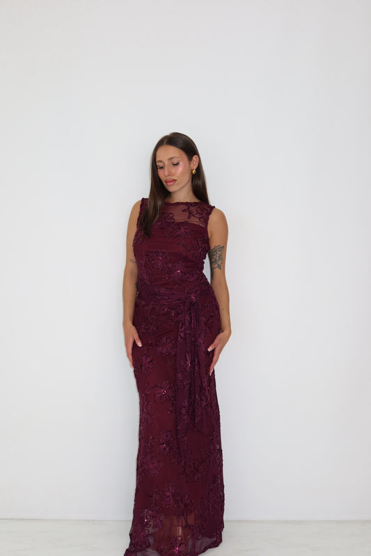 Vestido Kenza Ciruela