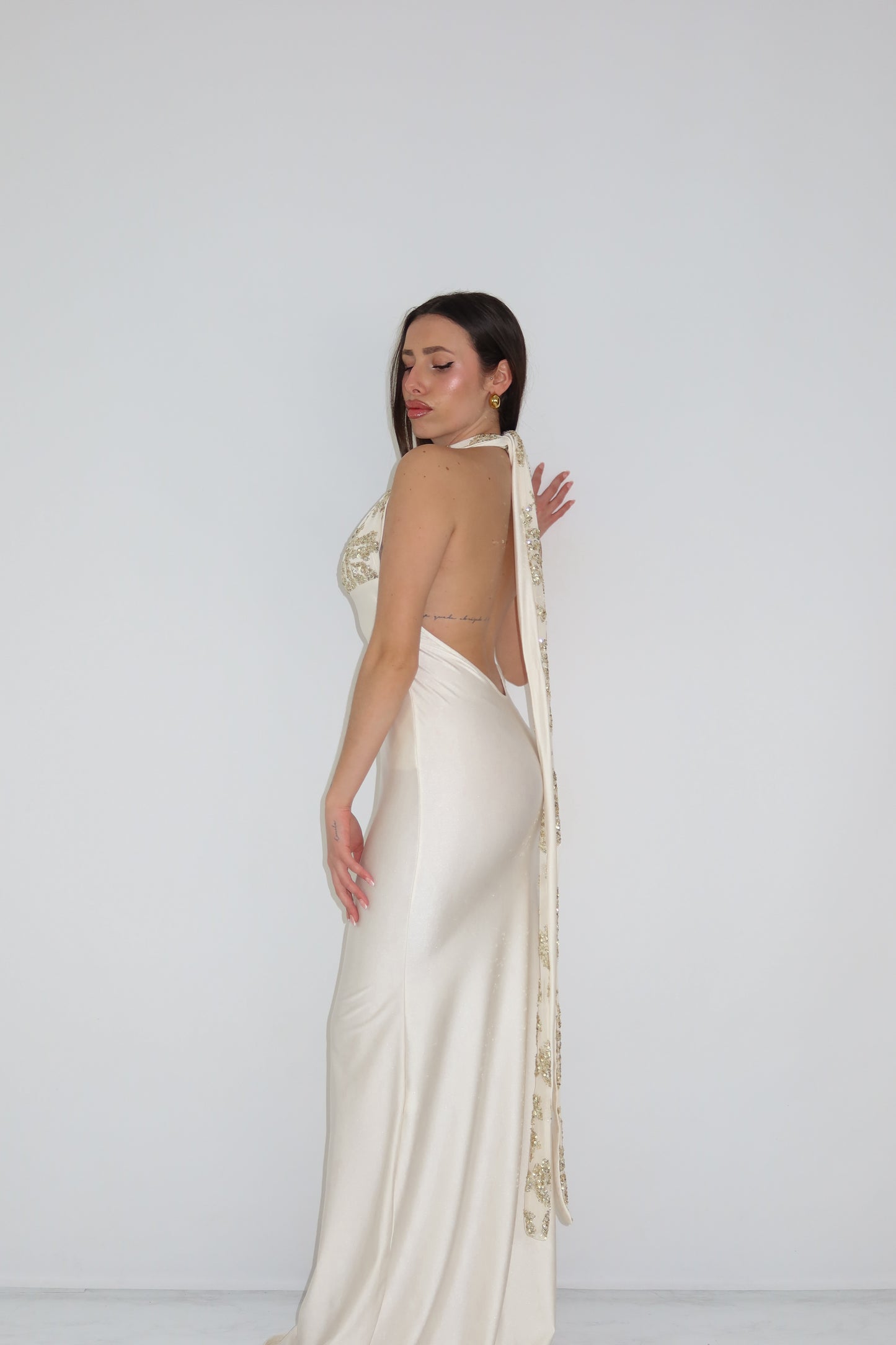 Vestido Promesa Blanco Roto